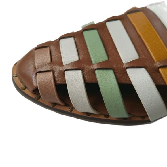 NWOT Crown Vintage Leather Mules Sandals - Picture 4 of 8